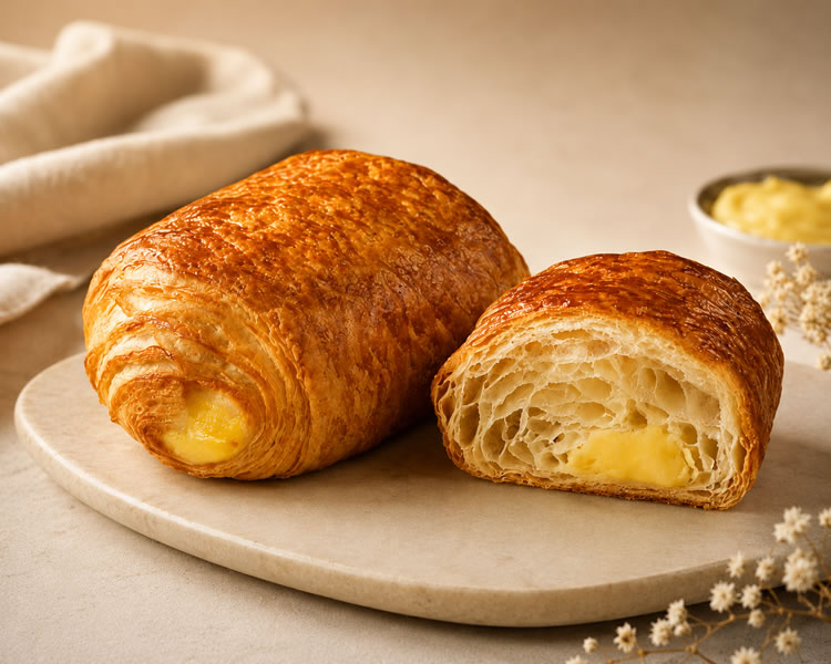 Fagottino de hojaldre relleno de mermelada Hornneti